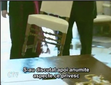 Benedict XVI l-a primit în audienţă pe preşedintele Boliviei
