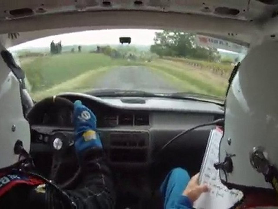 Rallye vallée du cher 2010 es1 Honda civic n°58 N2