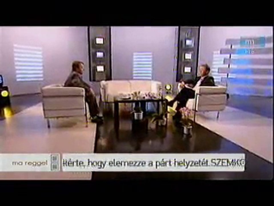 Kovács Béla - 2010. május 17, MTV - Ma reggel
