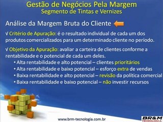BI do Segmento Tintas e Vernizes - Gestão pela Margem