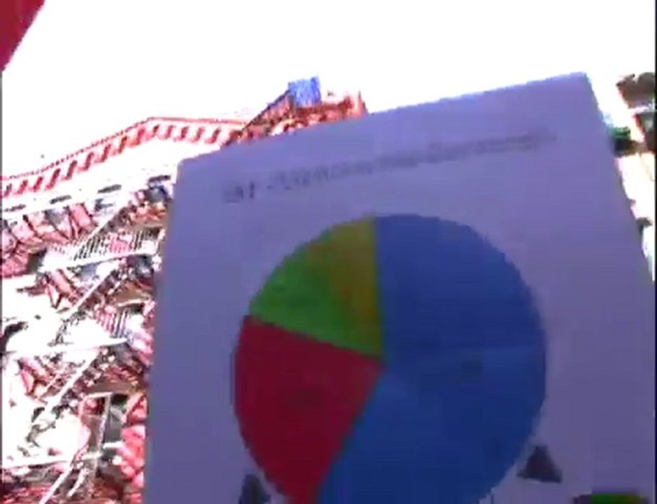 Chart Monster Attacks Business Man