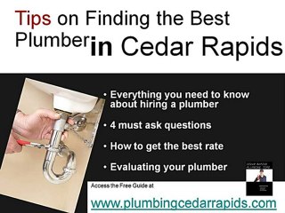 Plumbing Cedar Rapids