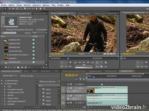 Premiere Pro CS5 : Création Séquence par glisser/déposer