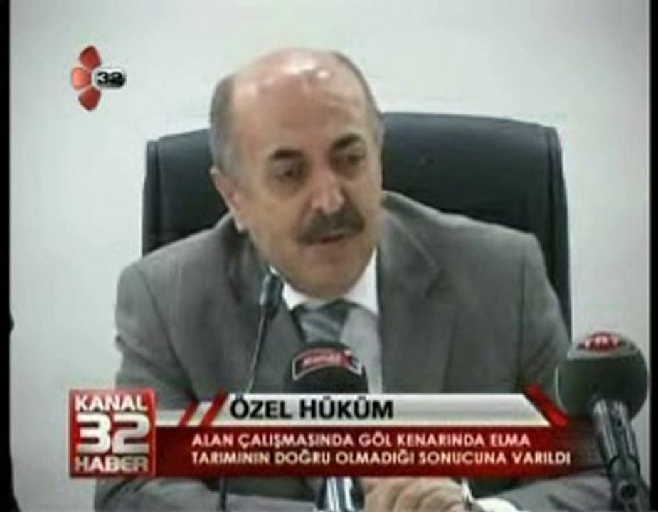 GÖL KENARINDA ELMA TARIMI DOĞRU DEĞİL