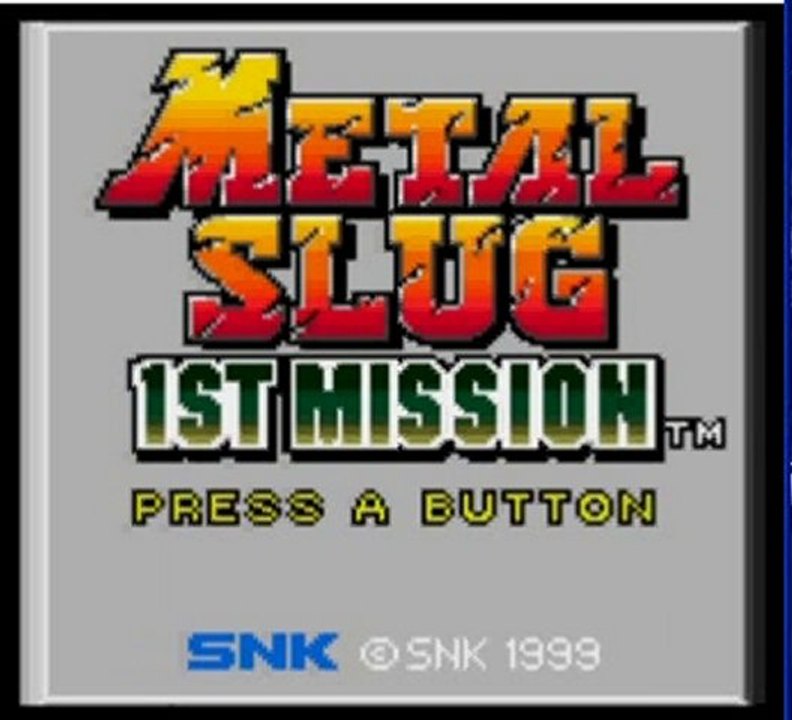 metal slug 1st & 2nd mission [neogeo pocket] videotest