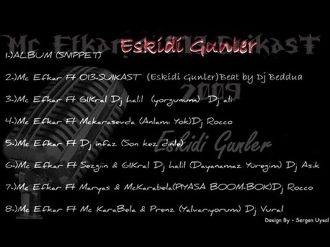 Mc Efkar - Son Kez Beni Dinle 2009 '' Beat By Dj İnfaz ''