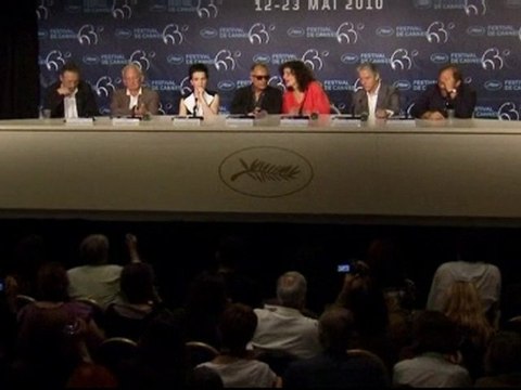 Actress Juliette Binoche cries at Cannes