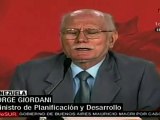 Giordani: estamos ante una segunda avalancha financiera