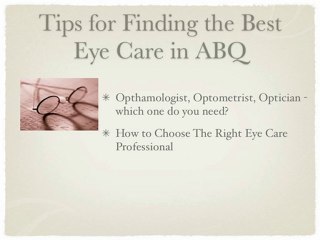 Eye Doctors in Albuquerque - Finding the Best