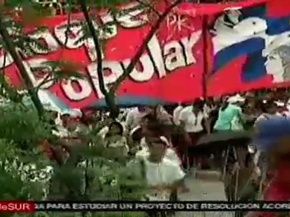 Maestros y estudiantes contra la privatización en Honduras
