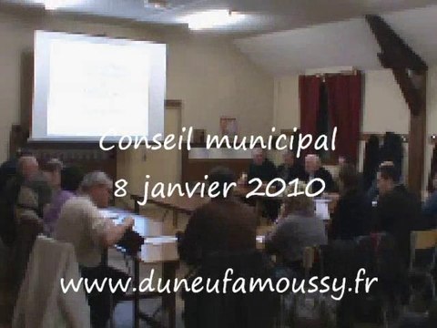 Conseil municipal du 8 janvier 2010