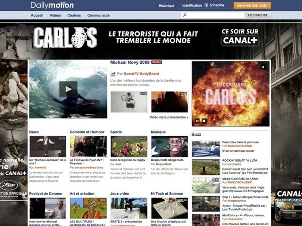 Habillage dynamique Canal + du 19.05.2010