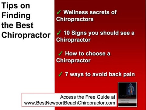 Newport Beach Chiropractor -Find a Chiropractor in Newport