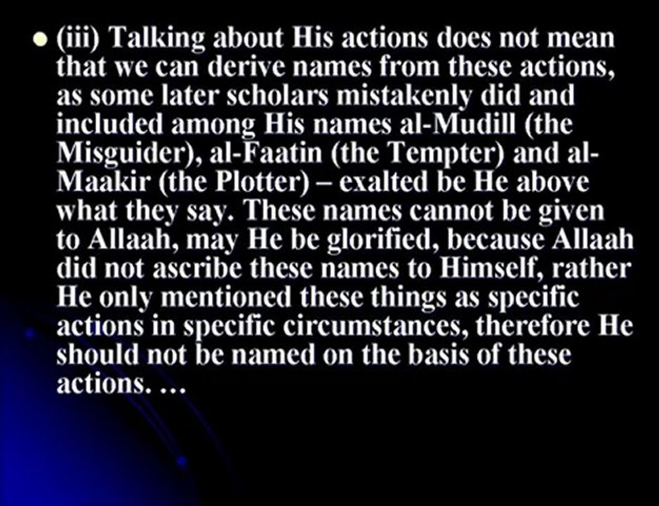 Allah Names & Attributes & Burial in Non Muslim Graves