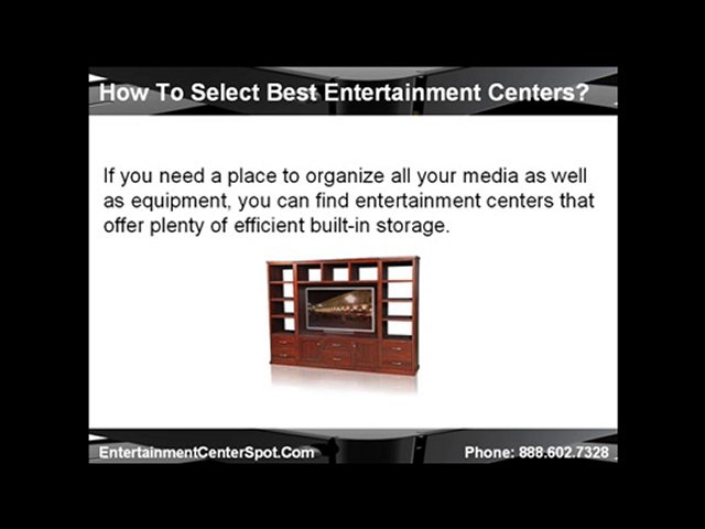 How To Select Best Entertainment Centers