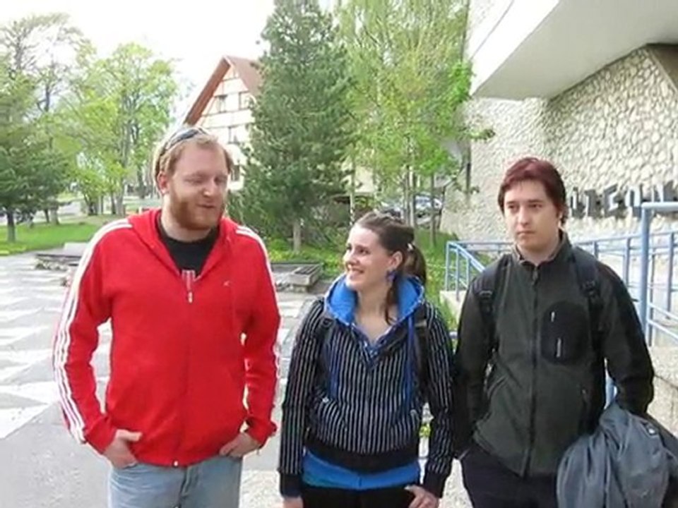 Martina Slovak Student, Blaz and Martin Slovenian Students