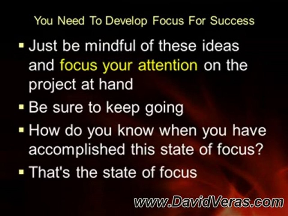 FOCUS And Your MLM Business Will Prosper