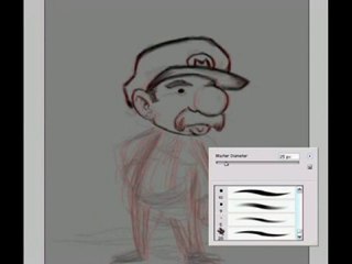 Speed Drawing : Super Mario
