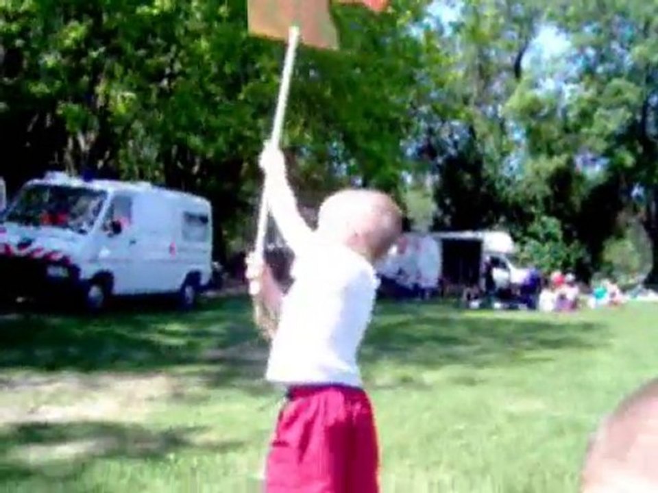 mes fils a la feria des enfants