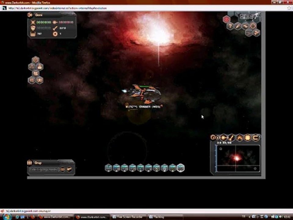 DARK ORBİT-TR2-MMO -TC KLANI 2 - ERASER itina ile haritadan