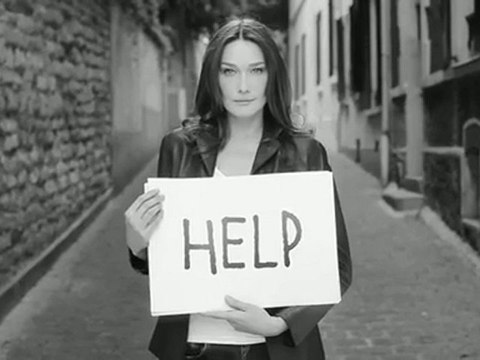 Carla Bruni-Sarkozy et la campagne Born HIV Free