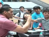 Worlds Great Wrestler KHALI At Mall Gifting Autographed DVD