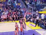 Lamar Odom throws a nice pass to Pau Gasol, who finishes wit
