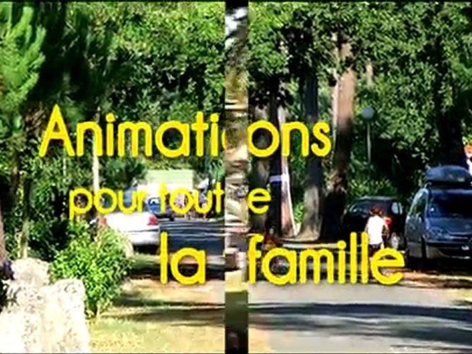 Vue générale du camping La Pinède