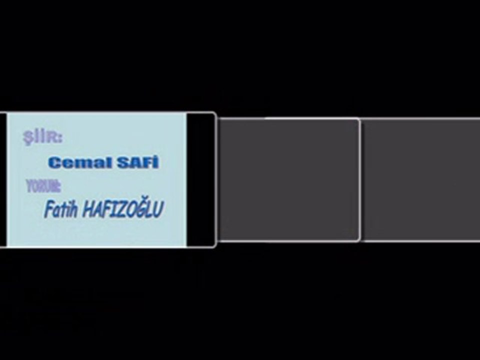 TEK HECE (AŞK) Şiir: Cemal SAFİ Yorum: Fatih HAFIZOĞLU