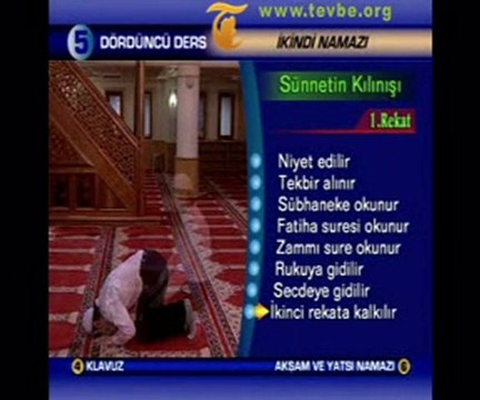Öğle ve İkindi NamazıKılınışı Videolu Anlatım tevbe.org