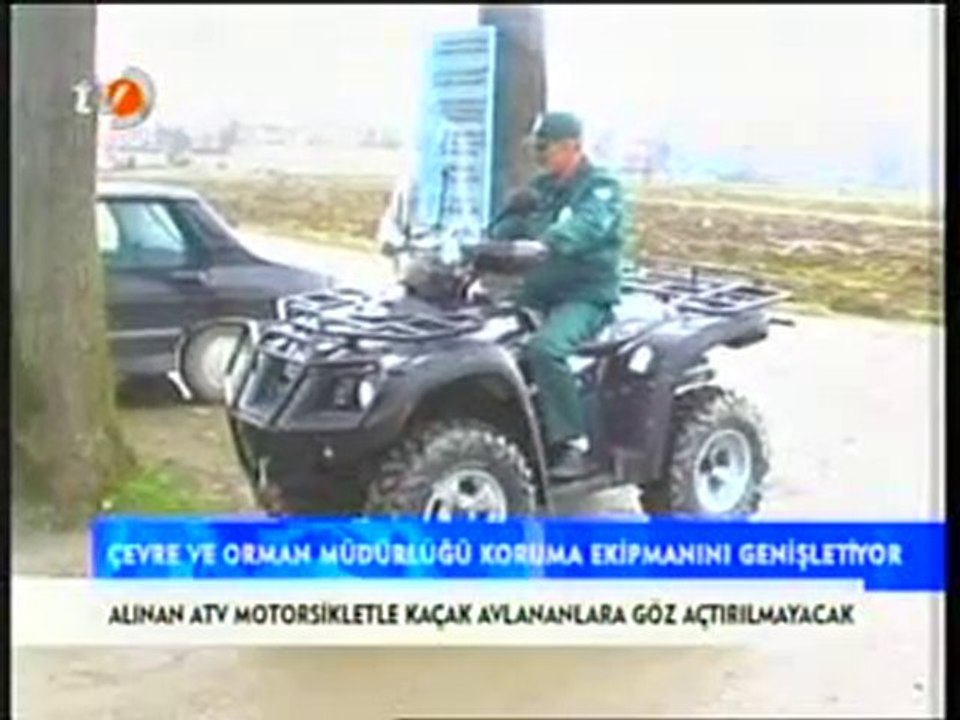 Arac envanterine katılan 4x4 ATV Motorsiklet (Duzce TV)