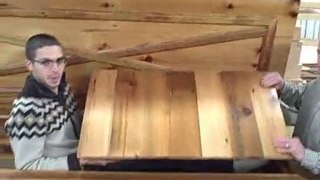 Unique wood caskets, rustic caskets at Final Nail Caskets