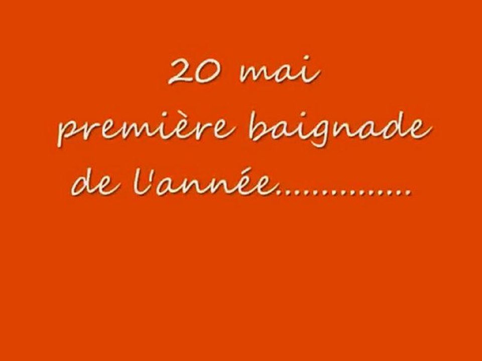 Première baignade de l'année