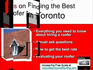 Find the Best Toronto roofers with this toronto roofer guid