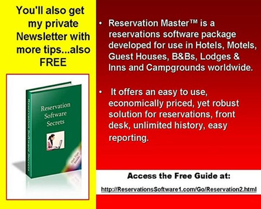Free Guide to Suck Everything Out of Your Reservations Soft