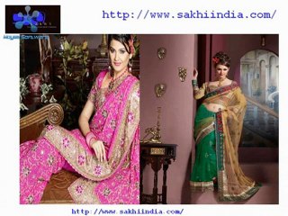 Buy Wedding Sarees & Embroidered Sarees at Sakhiindia.com