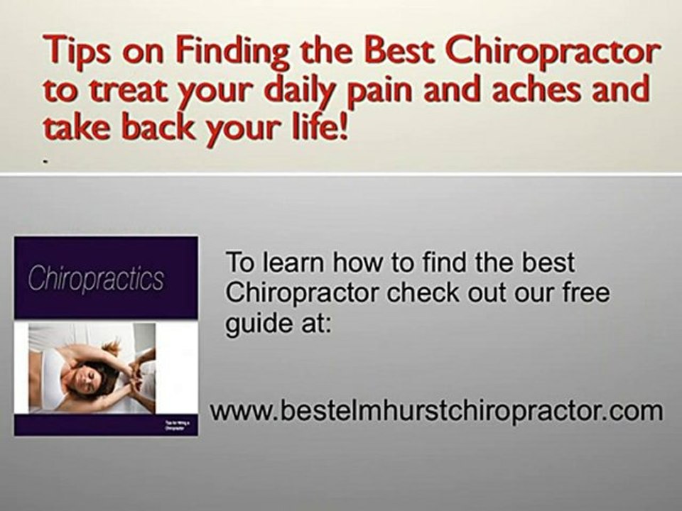 Elmhurst Chiropractor