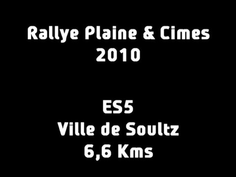 ES5 Rallye Plaine & Cimes 2010