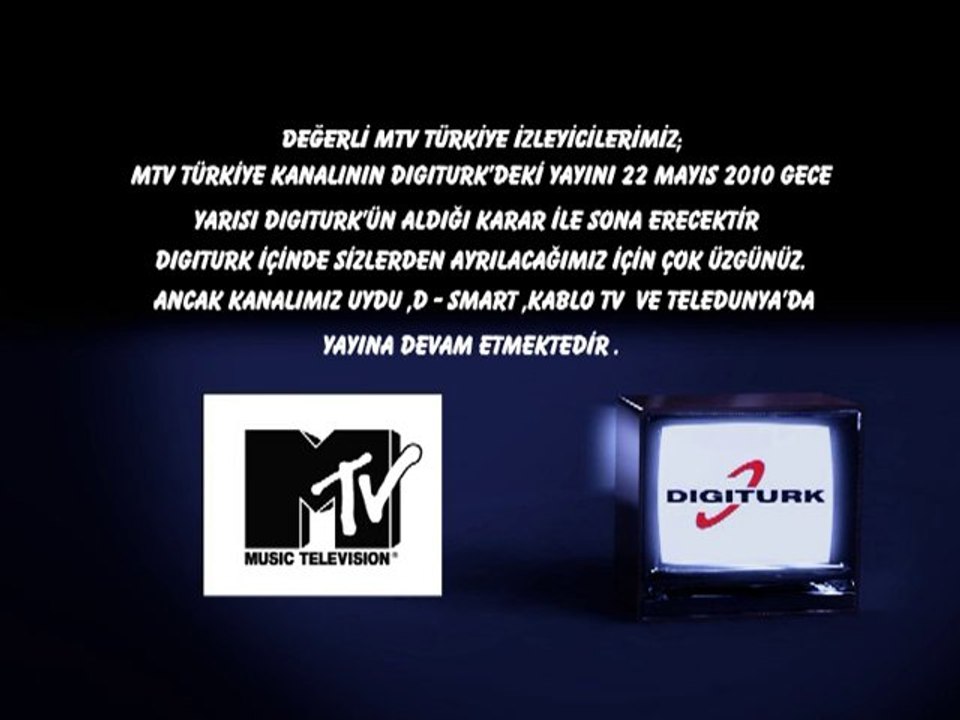 MTV Türkiye'nin Digiturk'deki Yayını Sona Eriyor