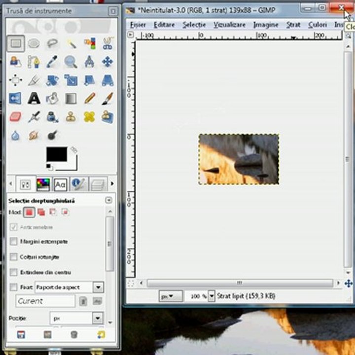 How to cut in GIMP
