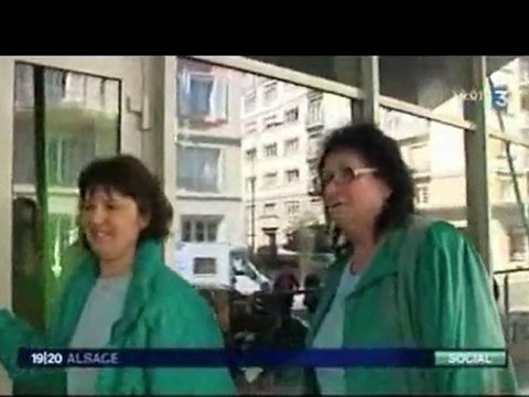 La caravane des chômeurs et précaires à Strasbourg