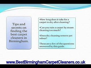 Carpet cleaners Birmingham