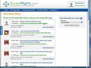 Barter News Weekly Review of Swapright.com