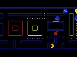 Pac-Man sur la page d'acceuil Google