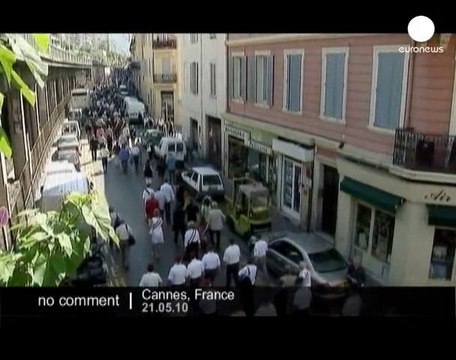 France: Demonstration in Cannes Film Festival - no comment