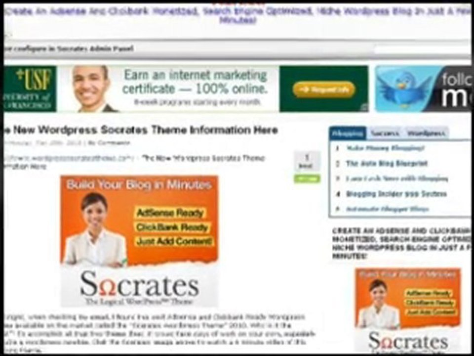 Socrates Wordpress Affiliate Theme Clickbank Adsense