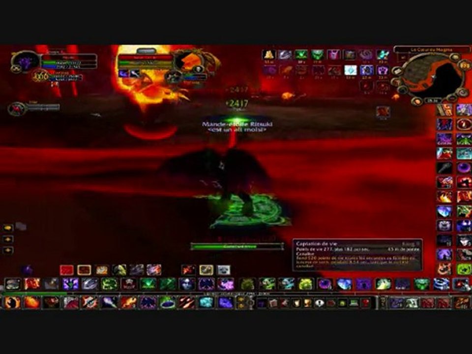 Molten core Geddon vs Warlock