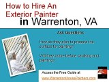 How To Hire Exterior House Painters In Warrenton VA