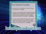 Vision & Mission Statements - Business Operations Blueprint