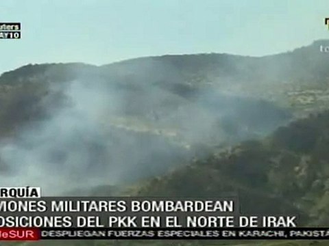 Turquía bombardea objetivos kurdos en Irak